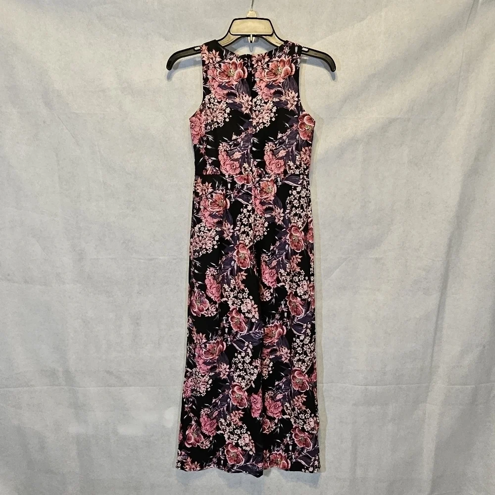 GB Kids 1 Piece Floral Wide Leg Pants Romper 100% Polyester  Size 10